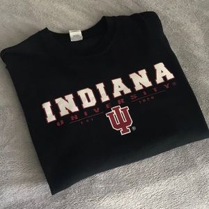 Indiana University black long sleeve t-shirt